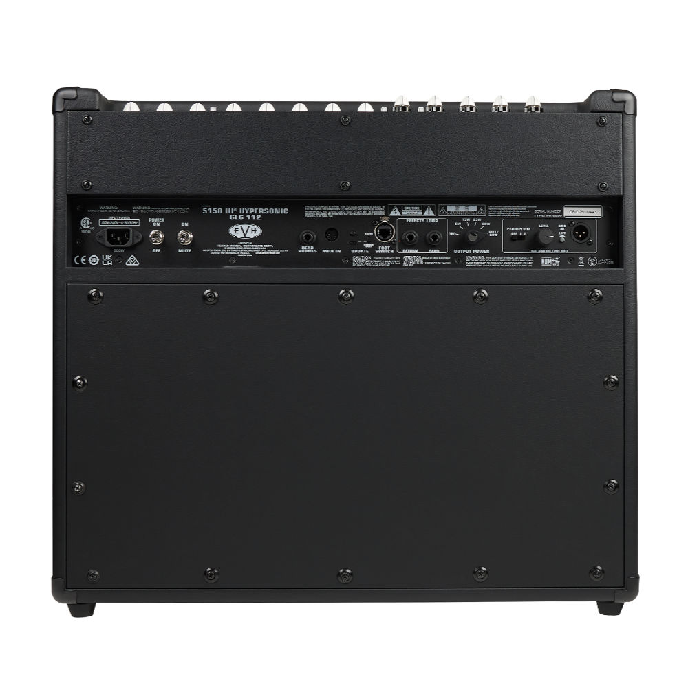 EVH イーブイエイチ 5150III Hypersonic 6L6 1x12 Black ギターアンプ コンボ 背面