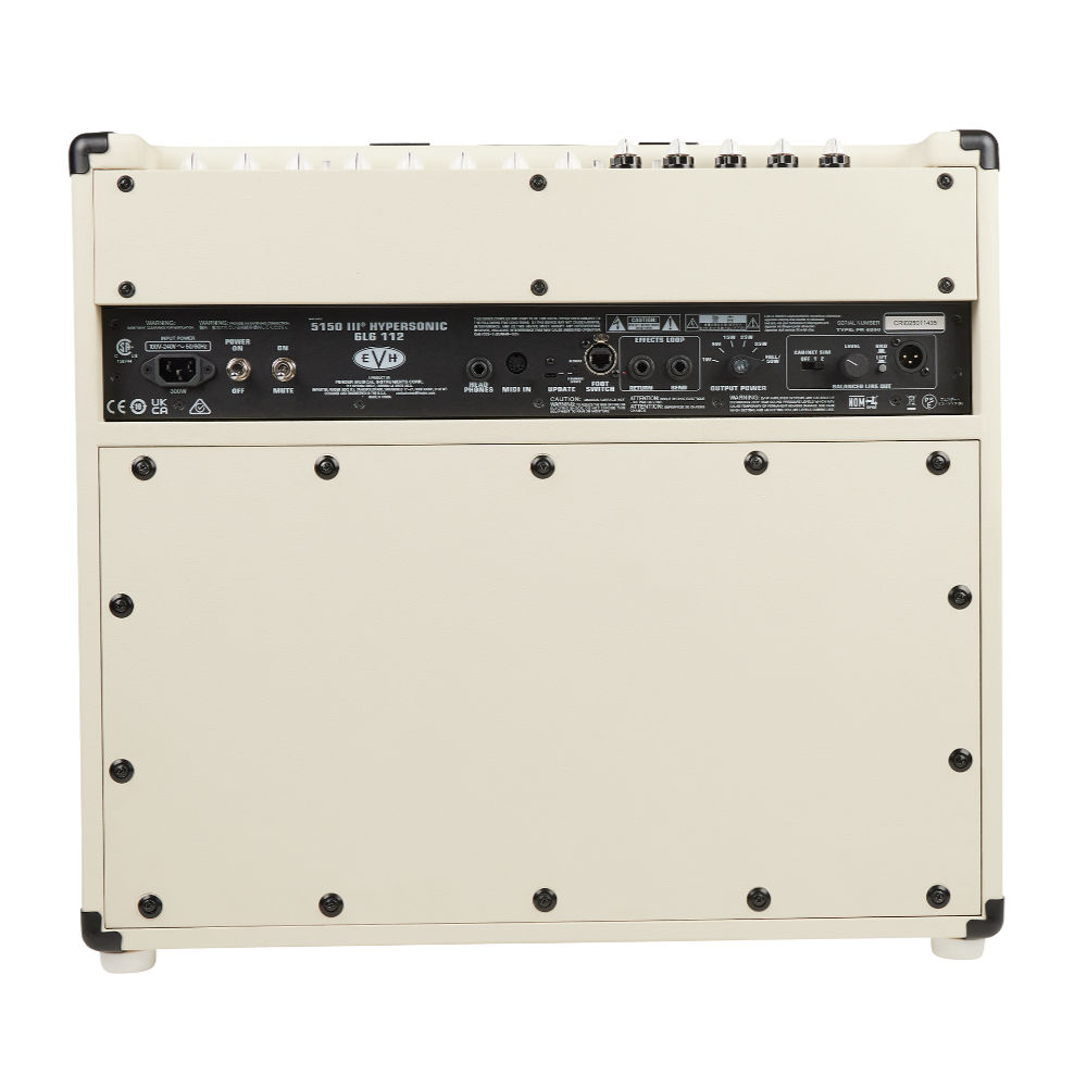 EVH イーブイエイチ 5150III Hypersonic 6L6 1x12 Ivory ギターアンプ コンボ 背面