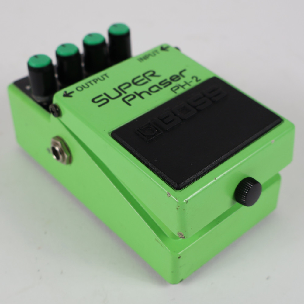 【中古】 スーパーフェイザー エフェクター BOSS PH-2 SUPER Phaser Made in Japan ボス ギターエフェクター 本体画像 斜め2