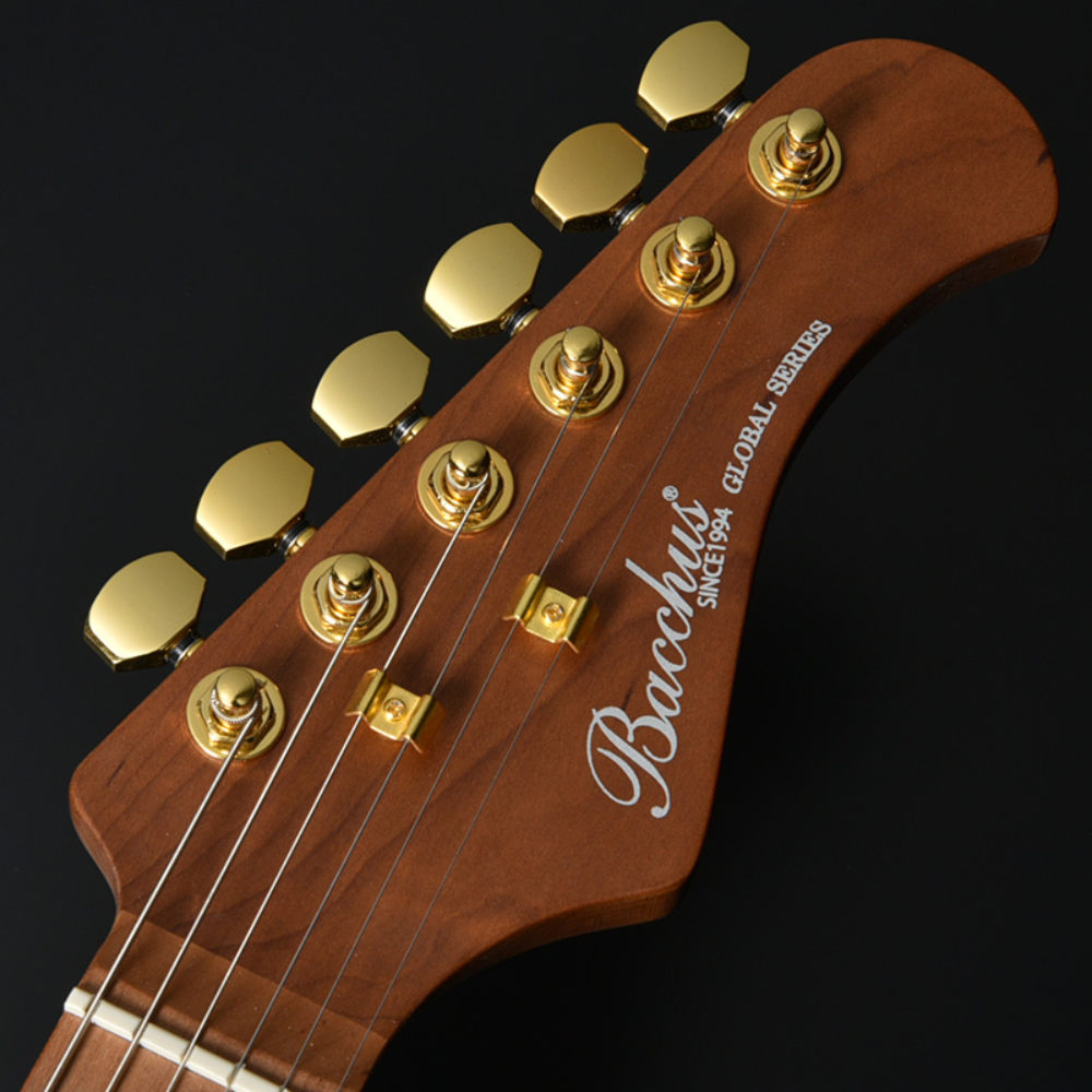 BACCHUS バッカス Global Series TACTICS-STD/RSM SSW GD エレキギター ゴールドハードウェア仕様 ヘッド部