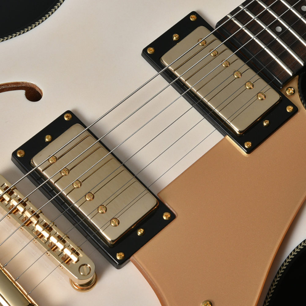 BACCHUS バッカス Global Series BARON-JAZZ SSW GD エレキギター ゴールドハードウェア仕様 ピックアップ部