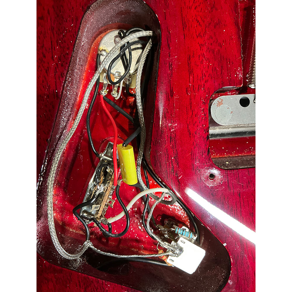 【中古】 エレキギター PRS S2 Custom 24 Scarlet Red Mod. 2019年製 ピックアップ交換あり Tokai mk2-Sピックアップ搭載 Paul Reed Smith ポールリードスイス 配線