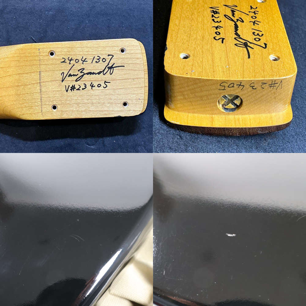 【中古】 エレキギター Vanzandt STV-R2 Black 2024年製 ST 60sスタイル Type-4ネック アルダーボディー インディアンローズウッド指板 ラウンド張り ヴァンザント 傷 