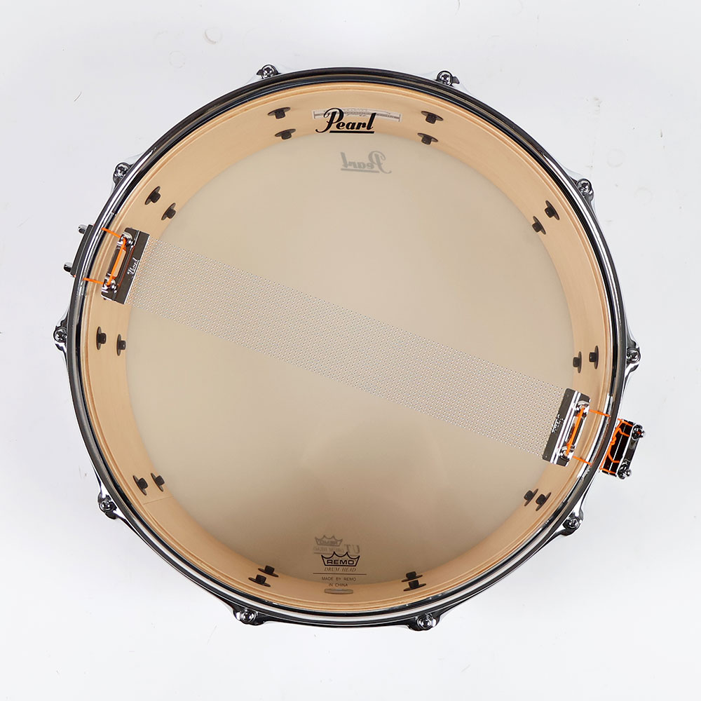 【訳あり】アウトレット Pearl パール PMX1465S/C #836 Red Burst Stripe PROFESSIONAL SERIES スネアドラム 裏面