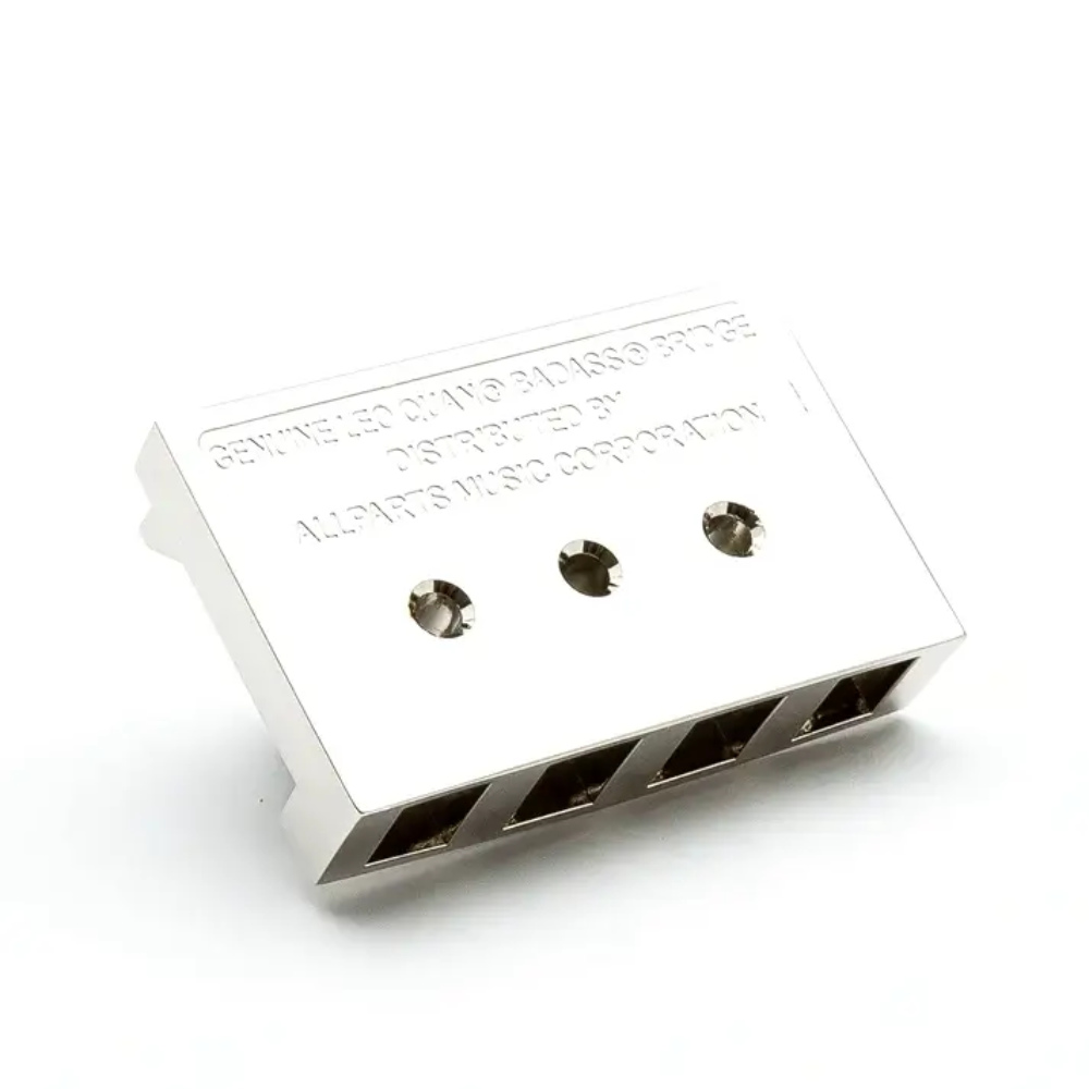 ALLPARTS オールパーツ BB-3341-010 Leo Quan Badass I Bass Bridge 4-String Chrome ベースブリッジ ボトム画像