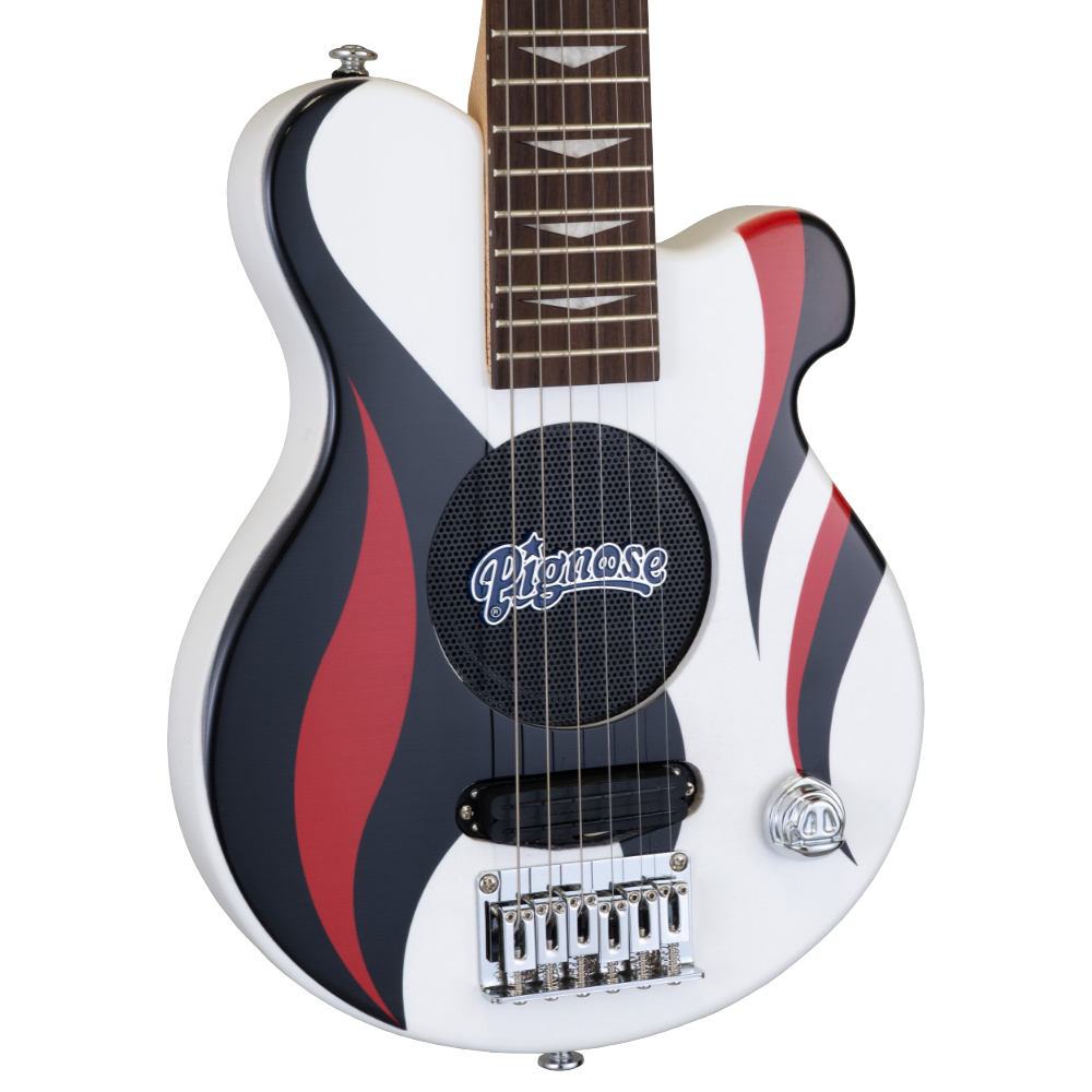 PIGNOSE ピグノーズ PGG-JAIL ROCK w/Bag 聖飢魔II 地球デビュー40周年ロゴ入り アンプ内蔵エレキギター ボディ画像