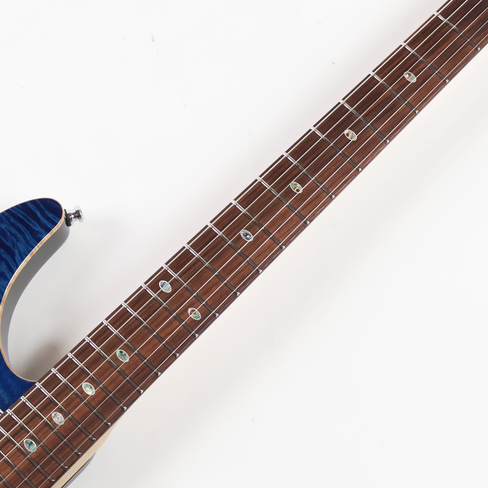 【中古】 エレキギター Freedom Custom Guitar Research HYDRA-FRT 24F 瑠璃(RRI) 2016年製 フリーダム ハイドラ フロイドローズタイプブリッジ 指板