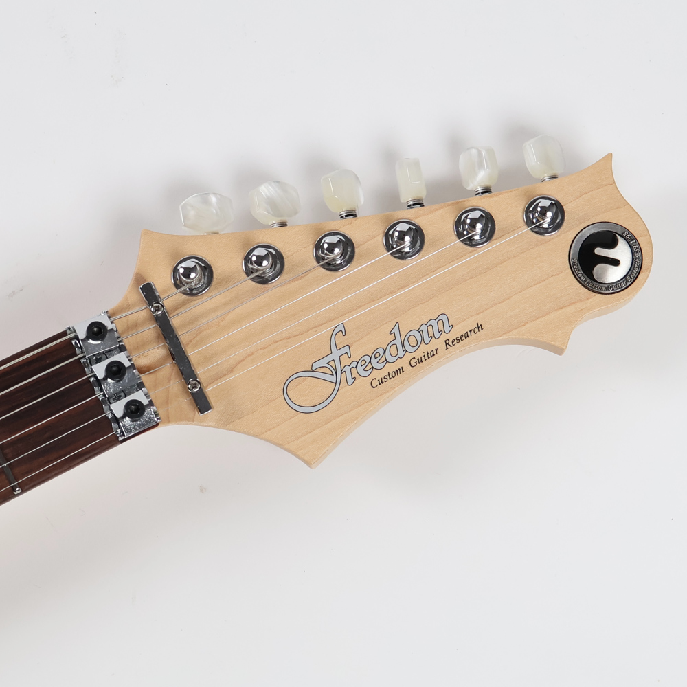 【中古】 エレキギター Freedom Custom Guitar Research HYDRA-FRT 24F 瑠璃(RRI) 2016年製 フリーダム ハイドラ フロイドローズタイプブリッジ ヘッド