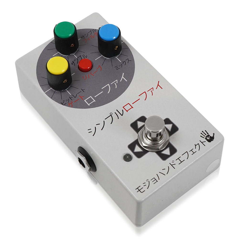 Mojo Hand Fx モジョハンドエフェクツ SMPLoFi ライジングサンエディション ギターシンセ ギターエフェクター 斜めアングル画像