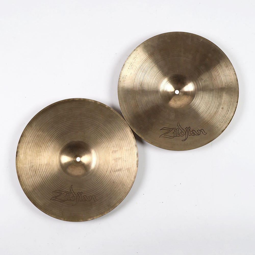 【中古】 ハイハットシンバル ジルジャン ZILDJIAN A Zildjian QUICK BEAT HIHAT 14インチ ペア 70s〜80s 裏面