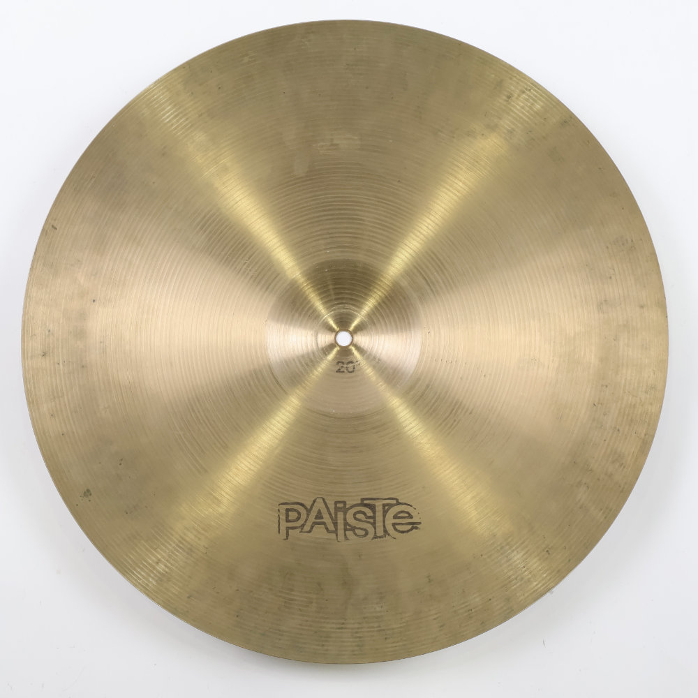 【中古】 ライドシンバル パイステ PAISTE Formula 602 MEDIUM RIDE 20インチ 1970s ビンテージシンバル 裏面