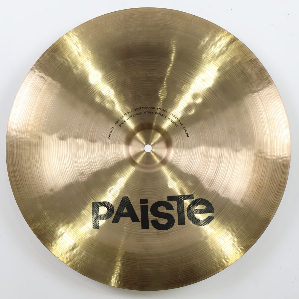 【中古】 チャイナシンバル パイステ PAISTE SOUND FORMULA Thin China 18インチ 裏面