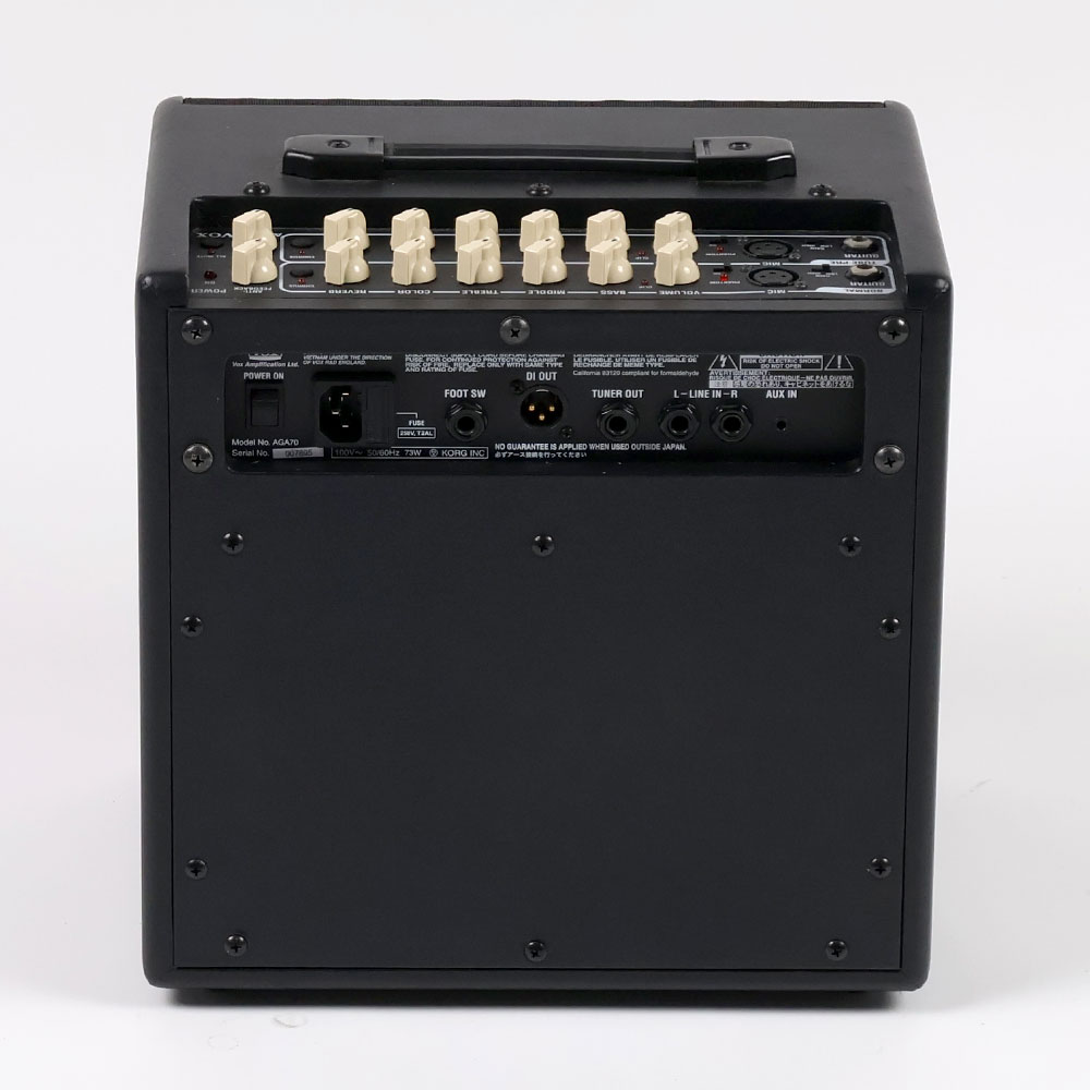 【中古】 アコースティックギターアンプ VOX AGA70 ヴォックス 2chアコギアンプ 背面