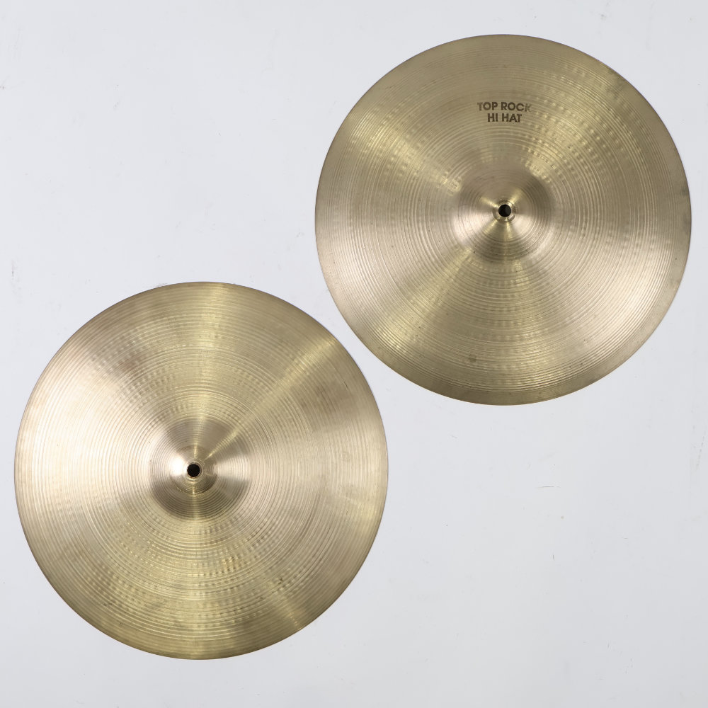 【中古】 ハイハットシンバル ジルジャン ZILDJIAN A Zildjian ROCK HI HAT 15インチ ペア 70s〜80s ビンテージシンバル