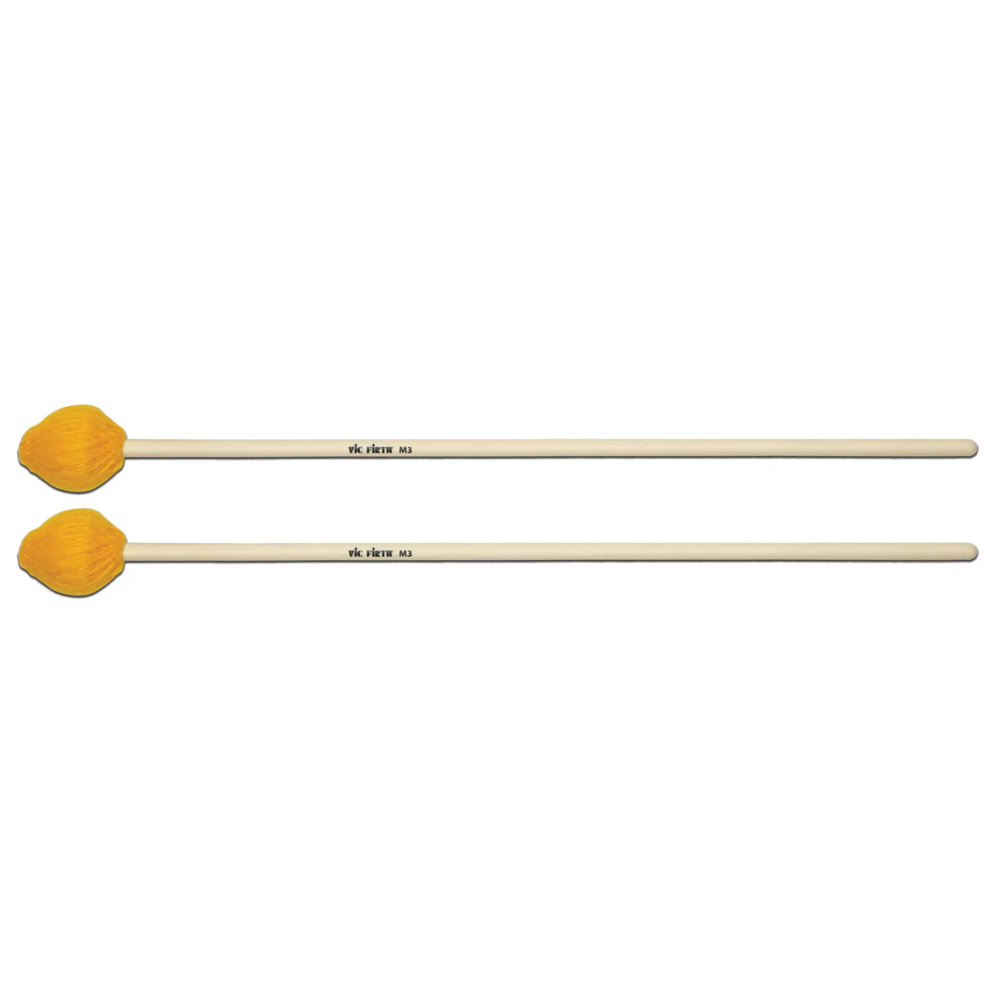 VIC FIRTH VIC-M3 American Custom Keyboard MEDIUM YELLOW YARN M3 マレット