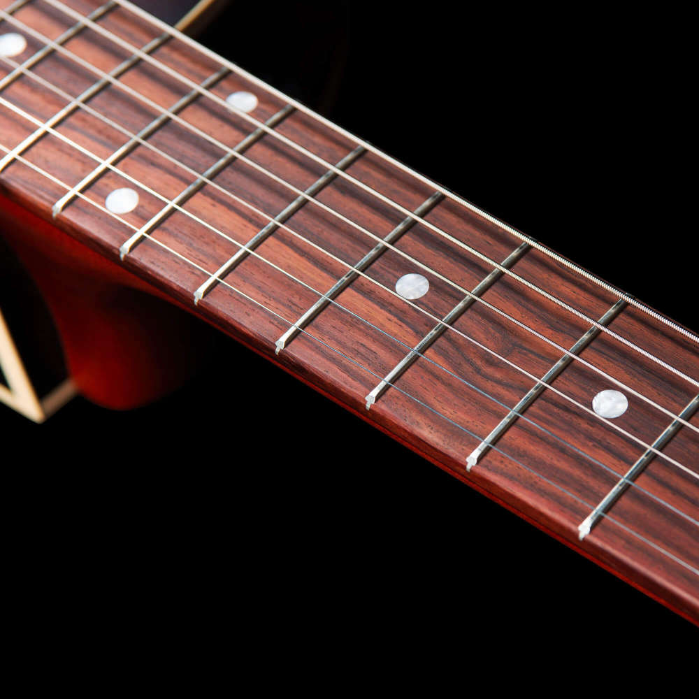 Godin ゴダン 5th Avenue CW Kingpin II Vintage Burst エレキギター フルアコギター 指板画像