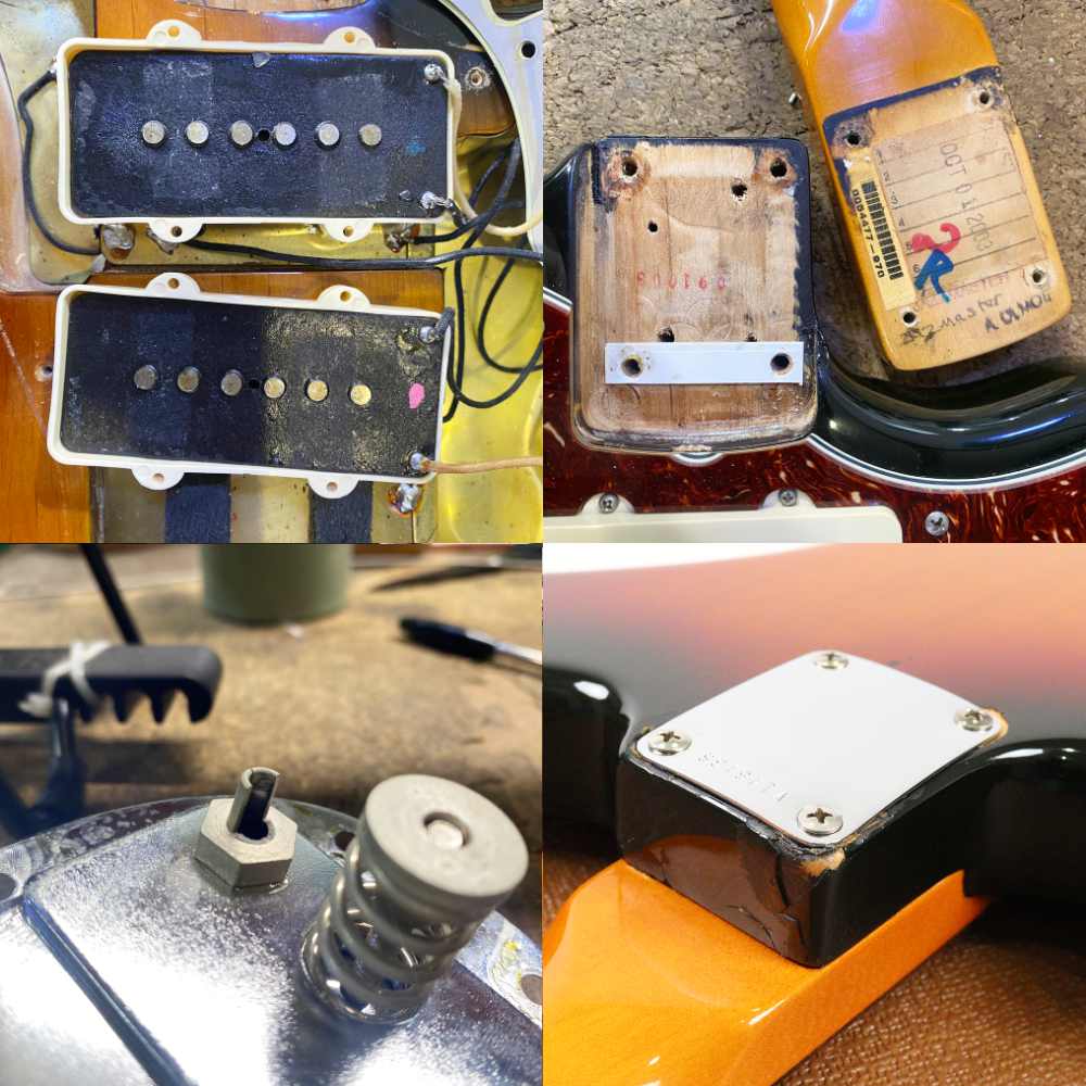 【中古】フェンダー ジャズマスター FENDER AMERICAN VINTAGE ’62 JAZZMASTER 3TS 2003年製 エレキギター 内部 傷 