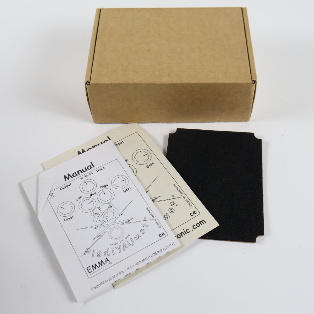 【中古】 EMMA エマ PisdiYAUwot メタル ディストーション ギターエフェクター 付属品