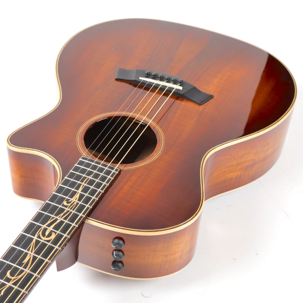 【中古】 アコースティックギター Taylor K24ce V-Class 2018年製 オールハワイアンコア単板ボディー トップ