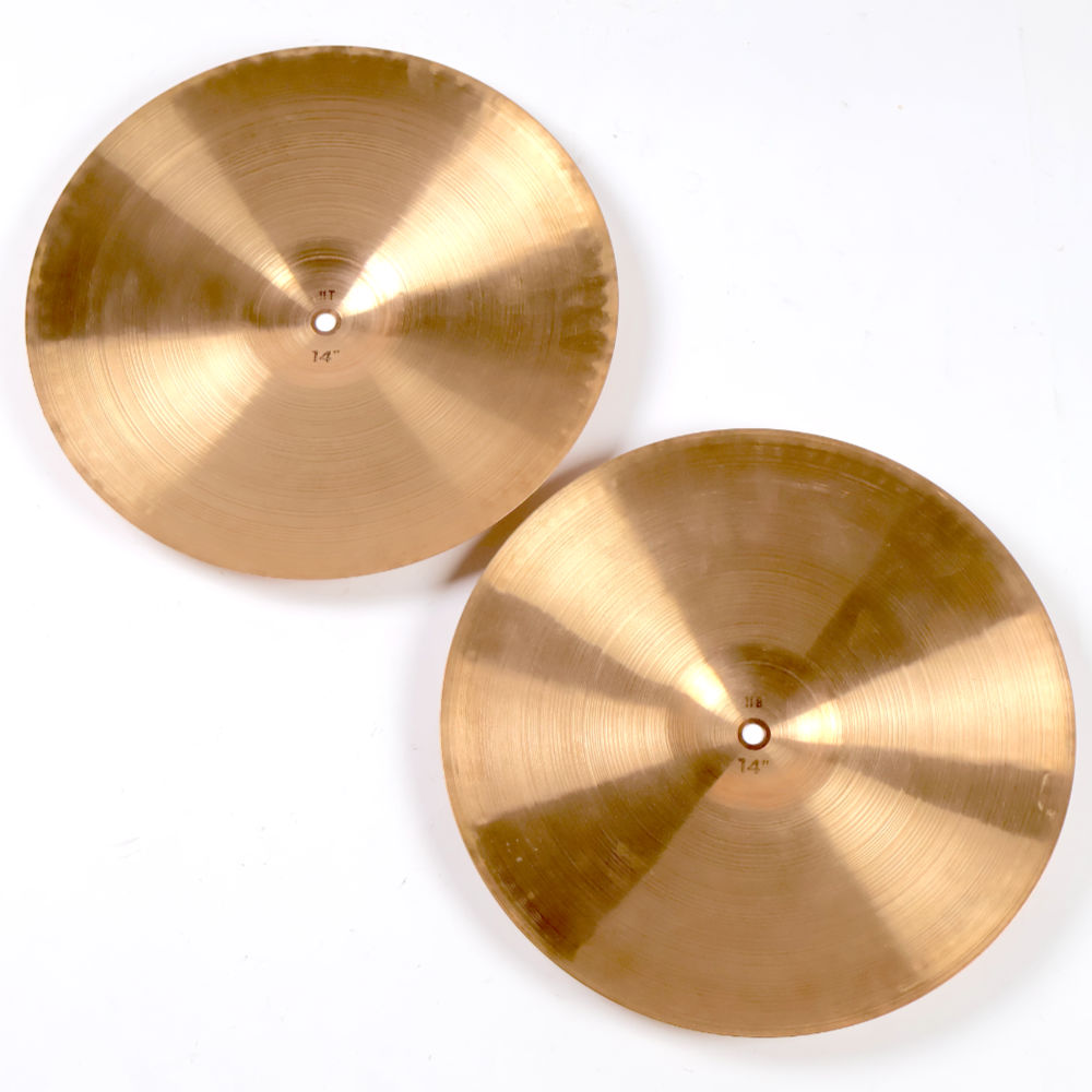 【中古】 ハイハットシンバル パイステ PAISTE 2002 Hi-Hat Pair 14インチ ペア 1970s ビンテージシンバル 裏面