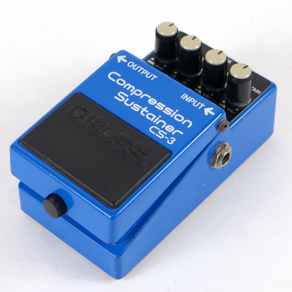 【中古】 コンプレッサー エフェクター BOSS CS-3 Compression Sustainer Made in Japan ギターエフェクター 右サイド