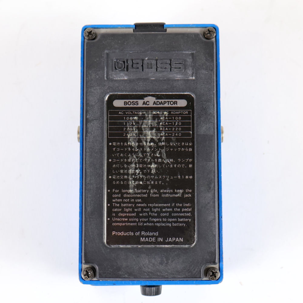 【中古】 コンプレッサー エフェクター BOSS CS-3 Compression Sustainer Made in Japan ギターエフェクター 裏面