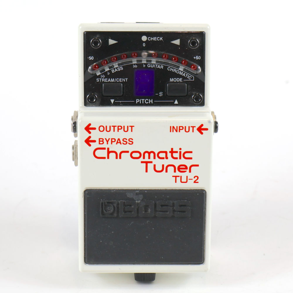 【中古】 クロマチックチューナー エフェクター BOSS TU-2 Chromatic Tuner ペダルチューナー 正面