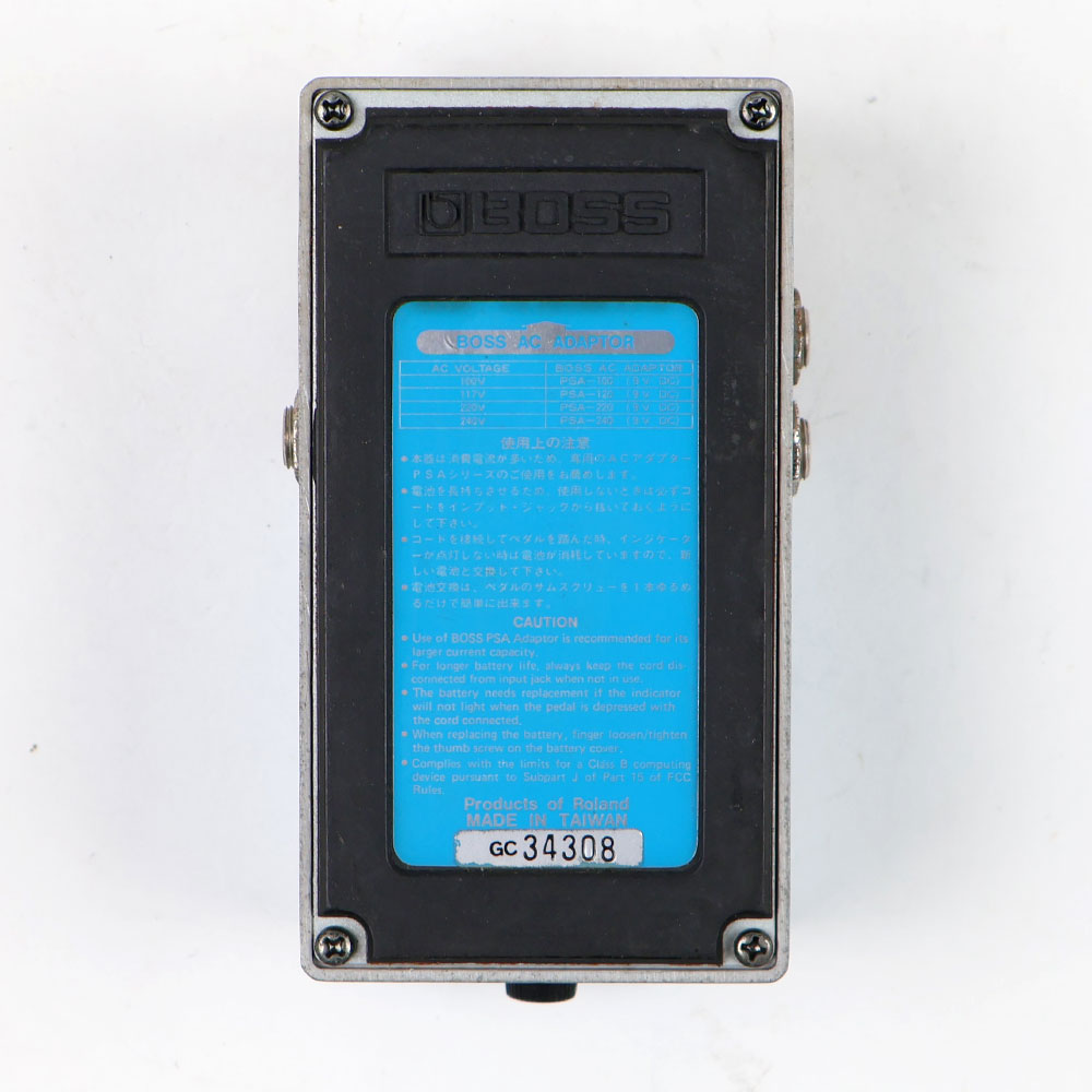 【中古】スーパーコーラス エフェクター BOSS CH-1 Super Chorus ギターエフェクター コーラス 裏面