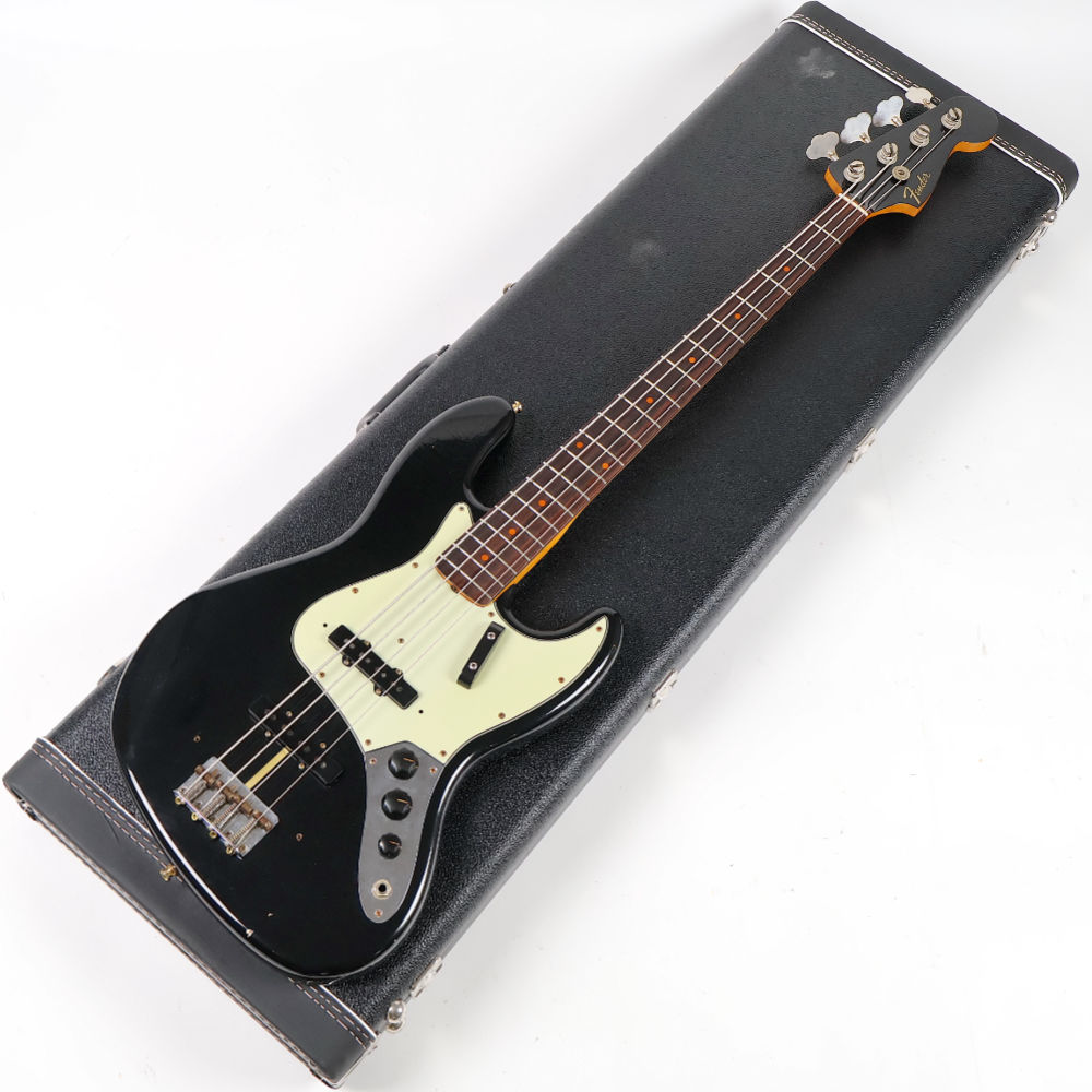 【中古】 Fender Custom Shop 1963 Jazz Bass Journeyman Relic Black over Aztec Gold 2023年製 マルチレイヤー マッチングヘッド仕様 フェンダー カスタムショップ ジャズベース