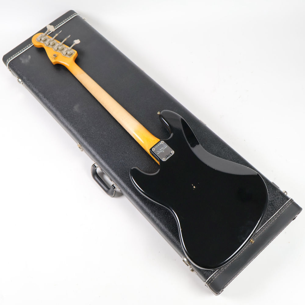 【中古】 Fender Custom Shop 1963 Jazz Bass Journeyman Relic Black over Aztec Gold 2023年製 マルチレイヤー マッチングヘッド仕様 フェンダー カスタムショップ ジャズベース ボディバック