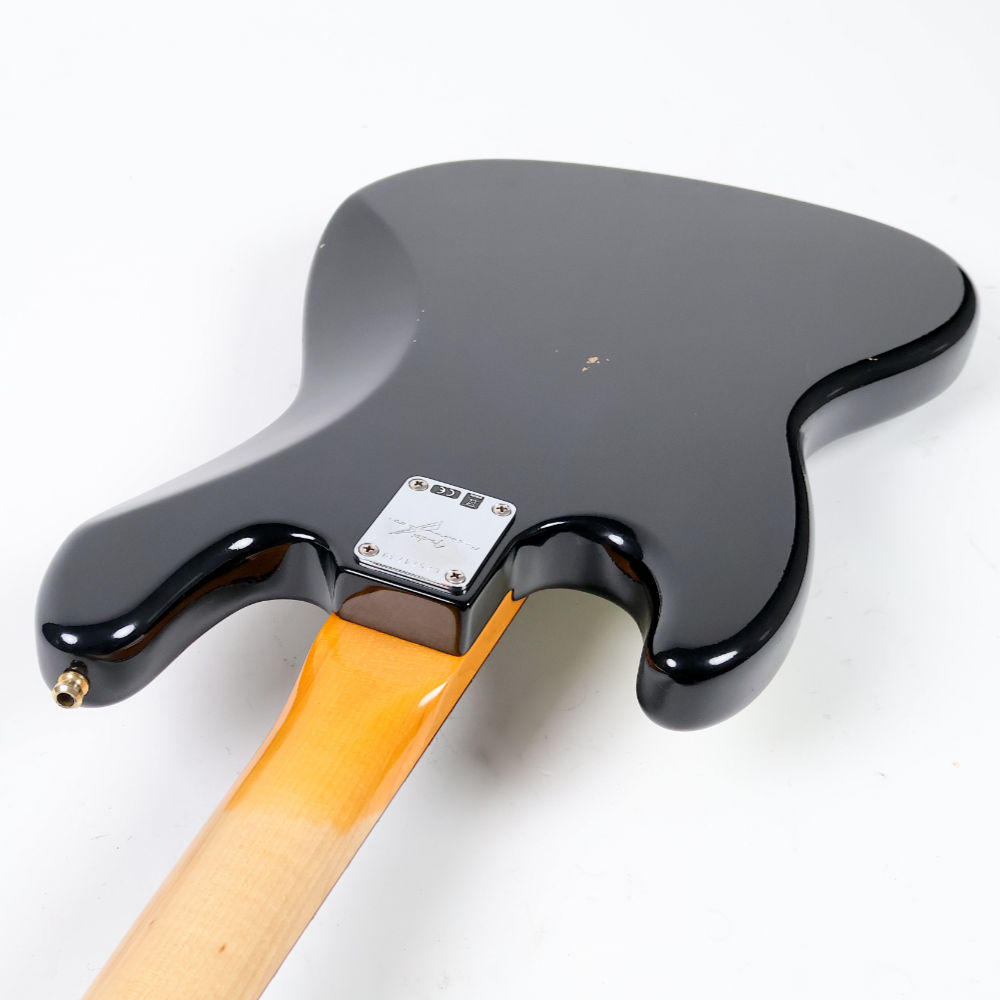 【中古】 Fender Custom Shop 1963 Jazz Bass Journeyman Relic Black over Aztec Gold 2023年製 マルチレイヤー マッチングヘッド仕様 フェンダー カスタムショップ ジャズベース ネックジョイント側