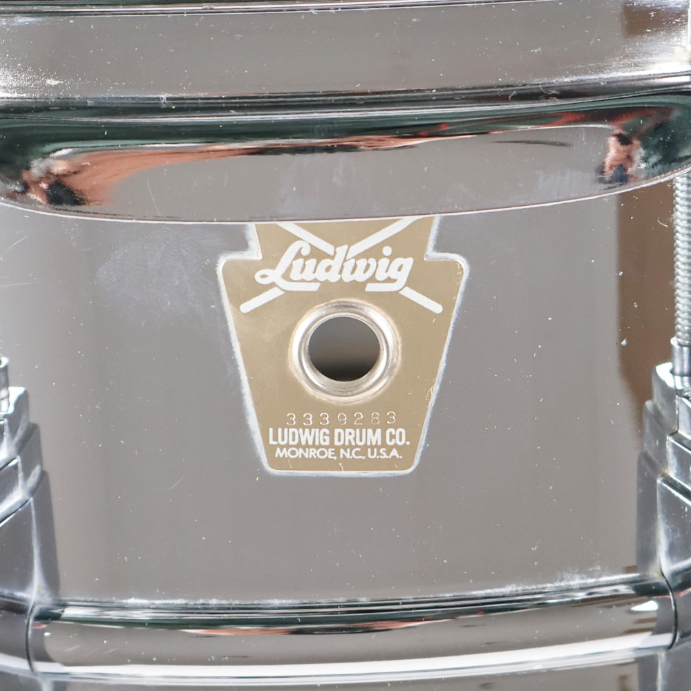 【中古】 スネアドラム ラディック Ludwig LM402 Supraphonic 14×6.5 スープラフォニック ロゴ