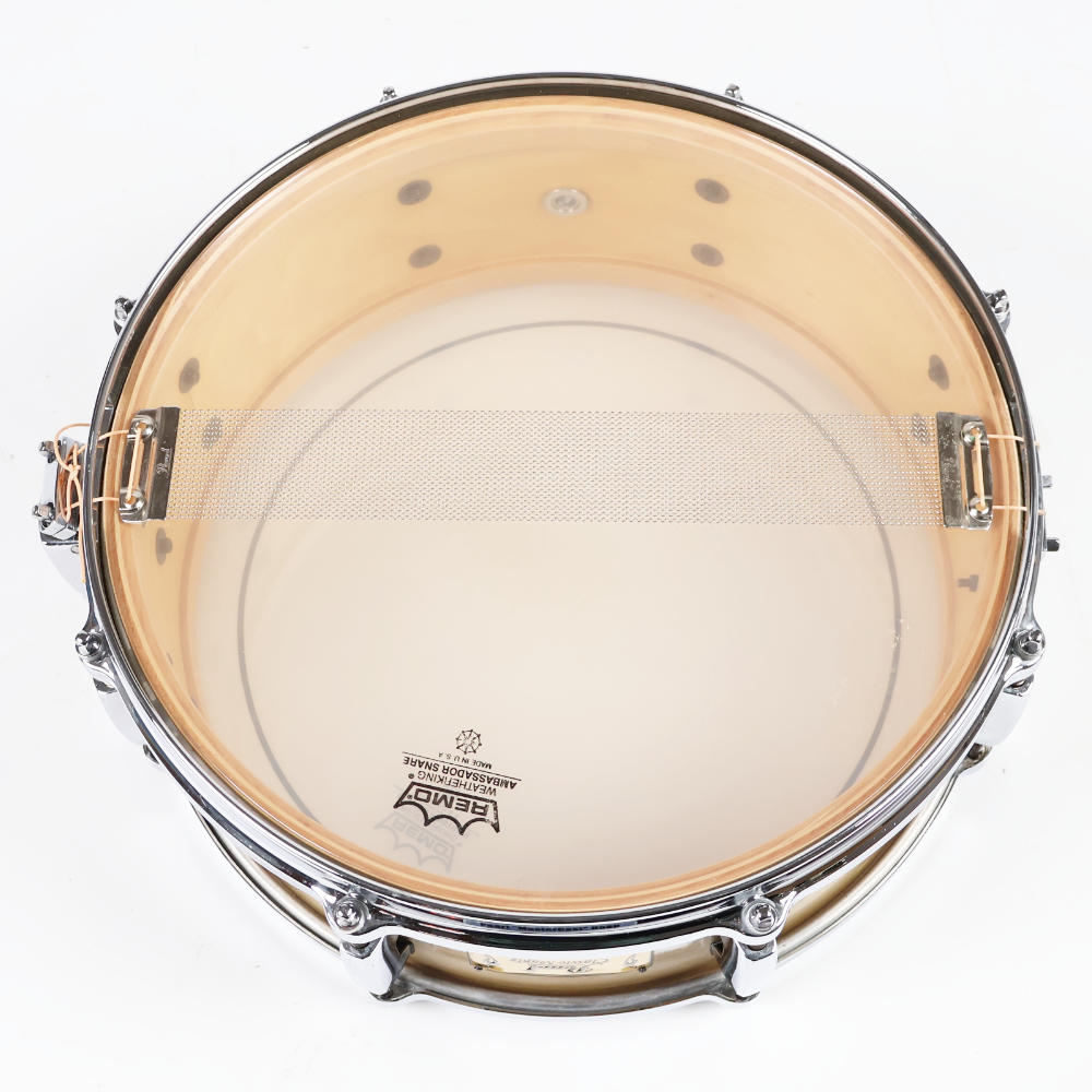【中古】 スネアドラム パール Pearl Classic Maple 14x5.5 メイプルシェル MADE IN JAPAN 本体画像 裏