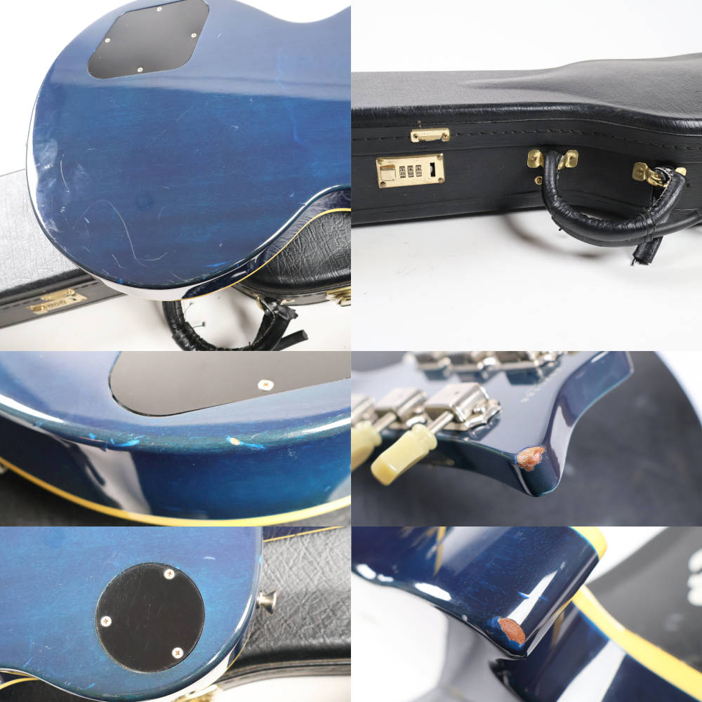 【中古】 エレキギター TOM HOLMES THC Standard Blue Burst J455/J450ピックアップ搭載 Made in Japan 日本製 トムホームズ 傷