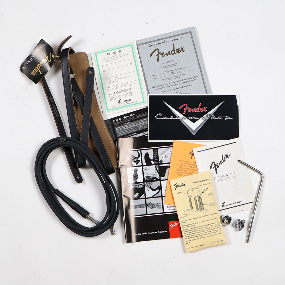 【中古】 エレキギター Fender Custom Shop Custom Stratocaster JB Style Surf Green 2000年製 フェンダーカスタムショップ ストラトキャスター Jeff Beck(ジェフ・ベック)スタイル サーフグリーン 付属品