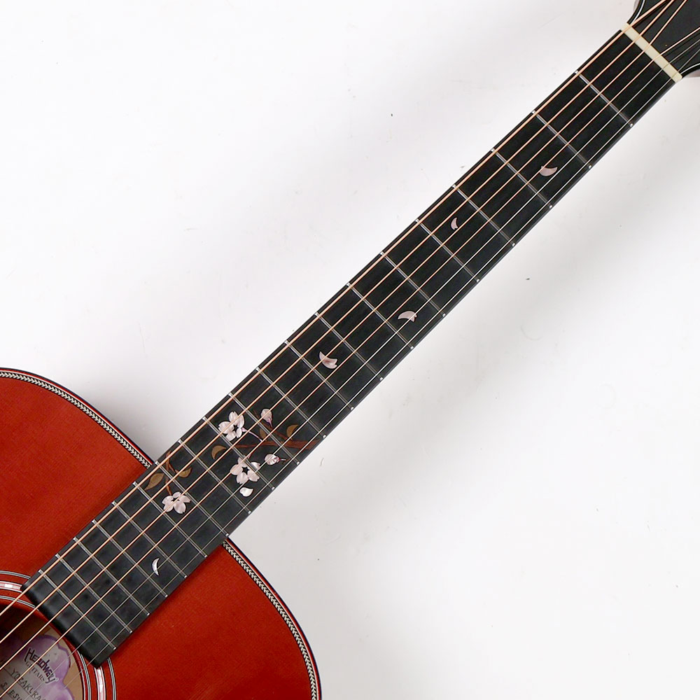 【中古】 アコースティックギター Headway HF-YOZAKURA’24 SF,S-ESU/ATB 2024年製 ヘッドウェイ 夜桜シリーズ 指板、インレイ