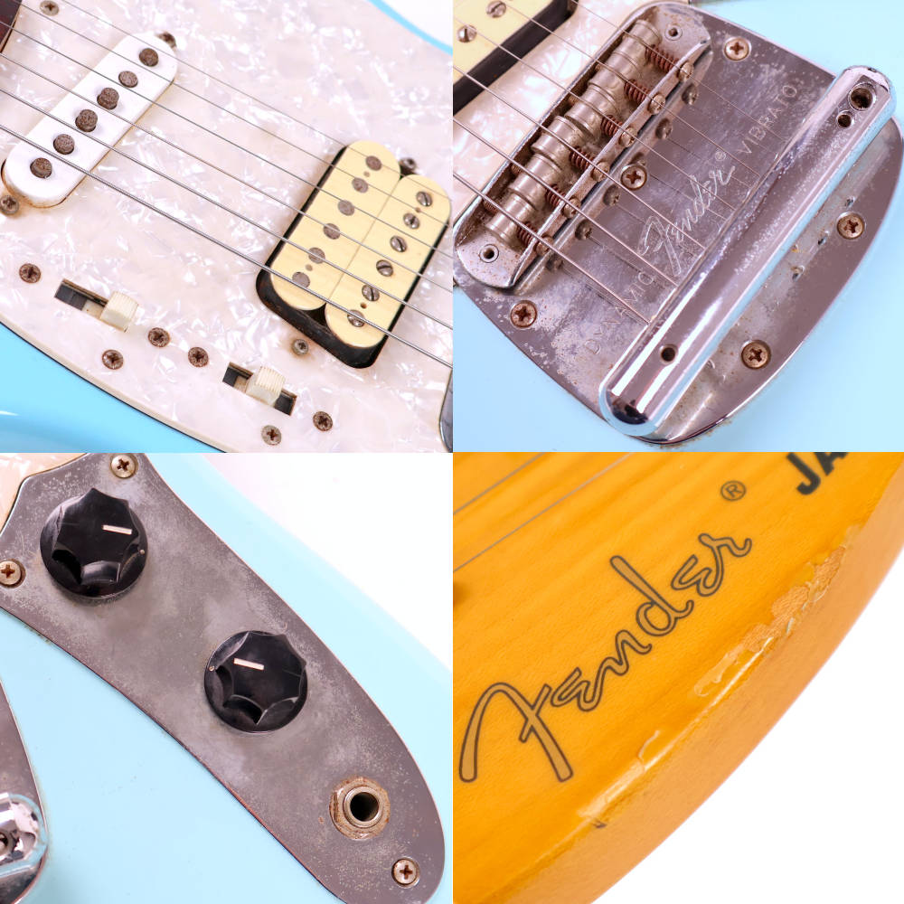 【中古】 エレキギター Fender Japan JAG-70 SBL Jag-Stang Sonic Blue 2002-2003年製 フェンダージャパン ジャグスタング カート・コバーンモデル Kurt Kobain JagStang ボディ傷、錆