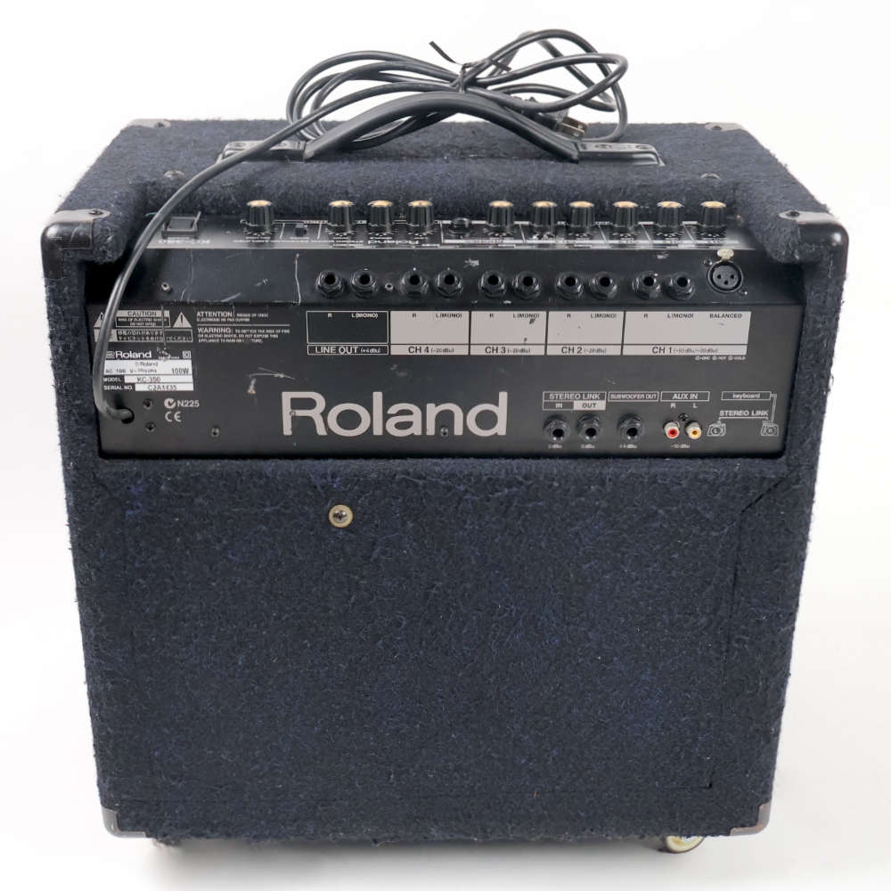 【中古】 キーボードアンプ Roland KC-350 背面