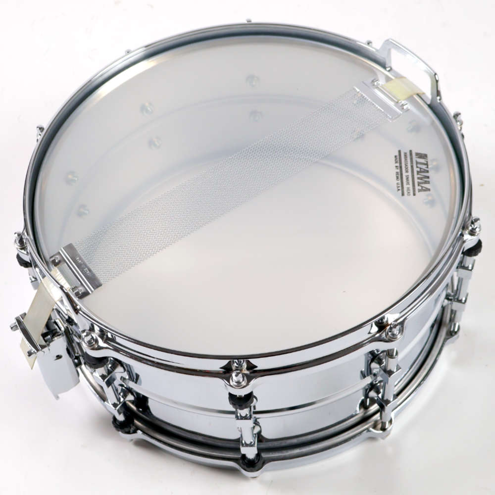 【中古】 スネアドラム タマ TAMA MT326 STEEL POWERMETAL SERIES 14x6.5 スチールシェル Made in Japan スナッピー側