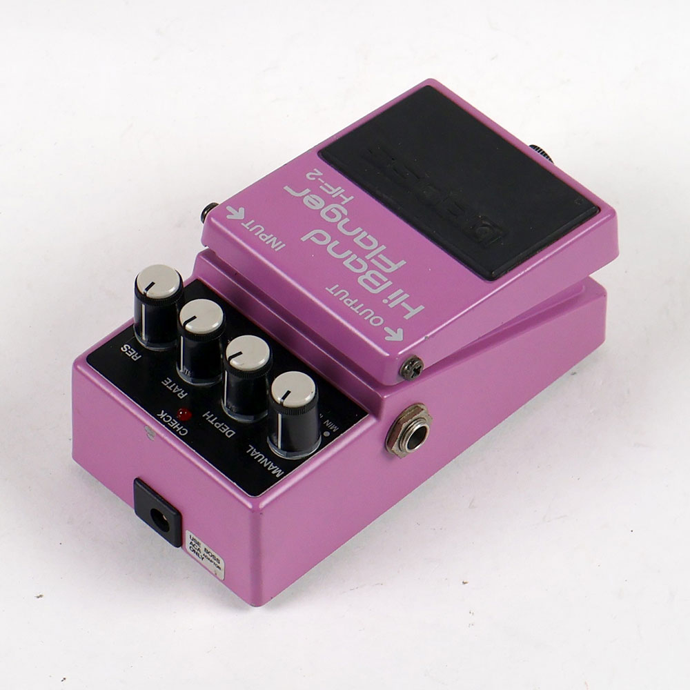 【中古】ハイバンドフランジャー エフェクター BOSS HF-2 Hi Band Flanger Made in Japan ボス ギターエフェクター 全体