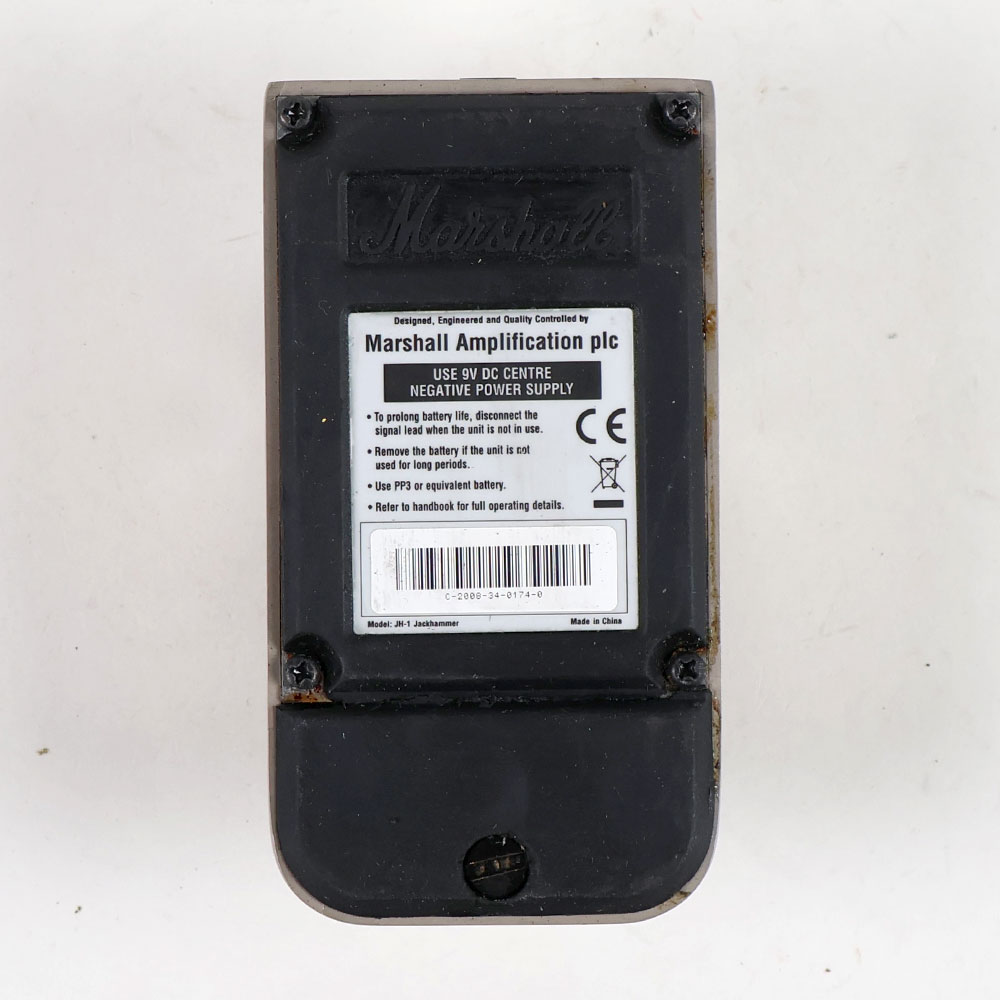 【中古】 オーバードライブ エフェクター MARSHALL マーシャル BB-2 Bluesbreaker II ギターエフェクター 裏面