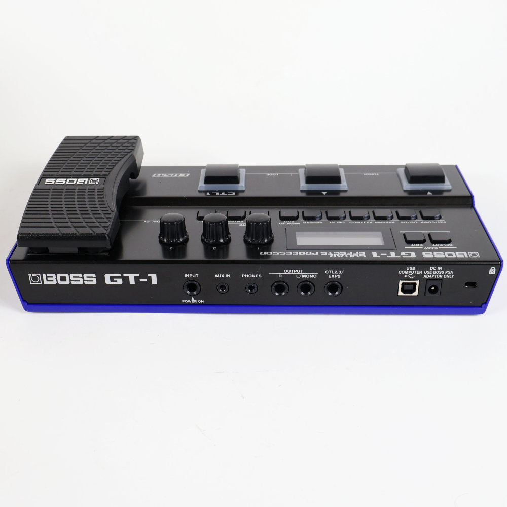【中古】ボス マルチエフェクター BOSS GT-1 Guitar Effect Processor 背面