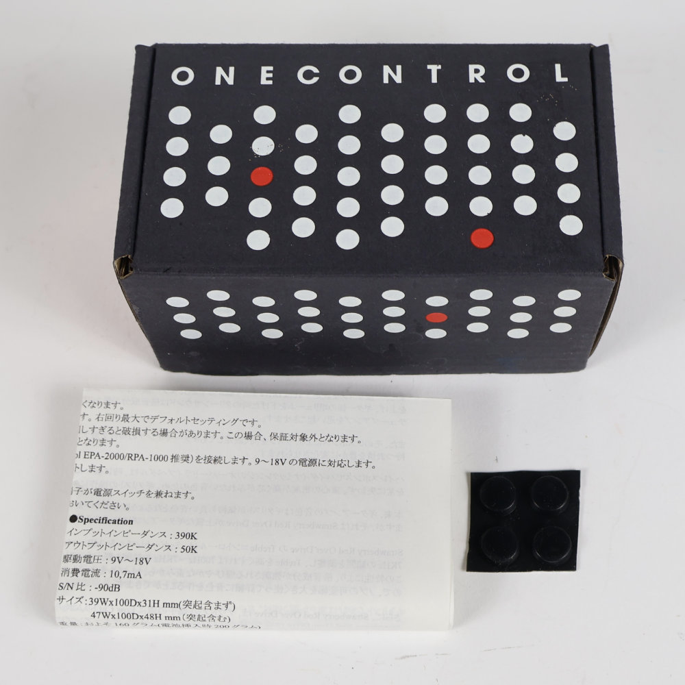 【中古】 オーバードライブ ONE CONTROL STRAWBERRY RED OVER DRIVE ワンコントロール ストロベリーレッド ワンコン 付属品