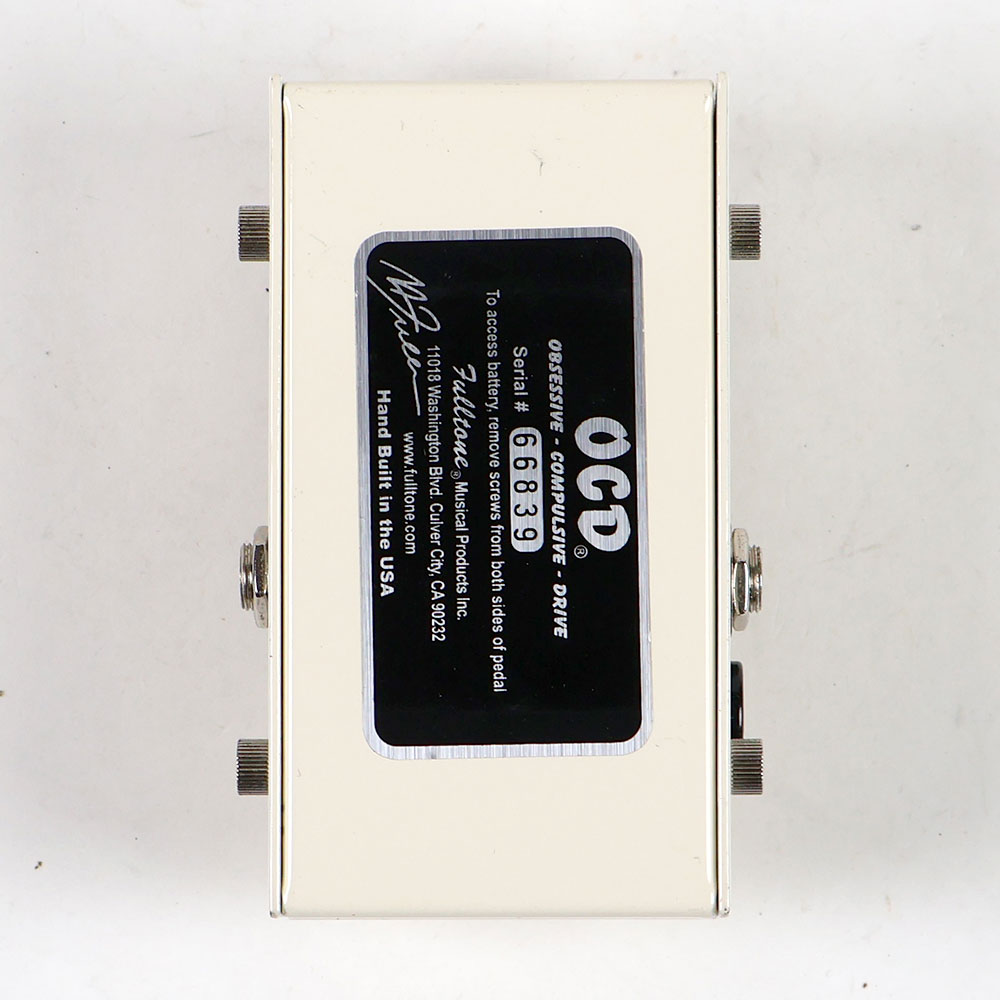 【中古】 Fulltone フルトーン OCD Ver.1.4 オーバードライブ ギターエフェクター 裏面