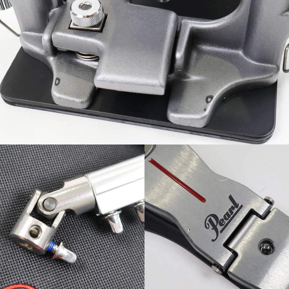 【中古】 ドラムツインペダル パール Pearl P-2052B ELIMINATOR REDLINE BELT DRIVE DOUBLE PEDAL 傷 