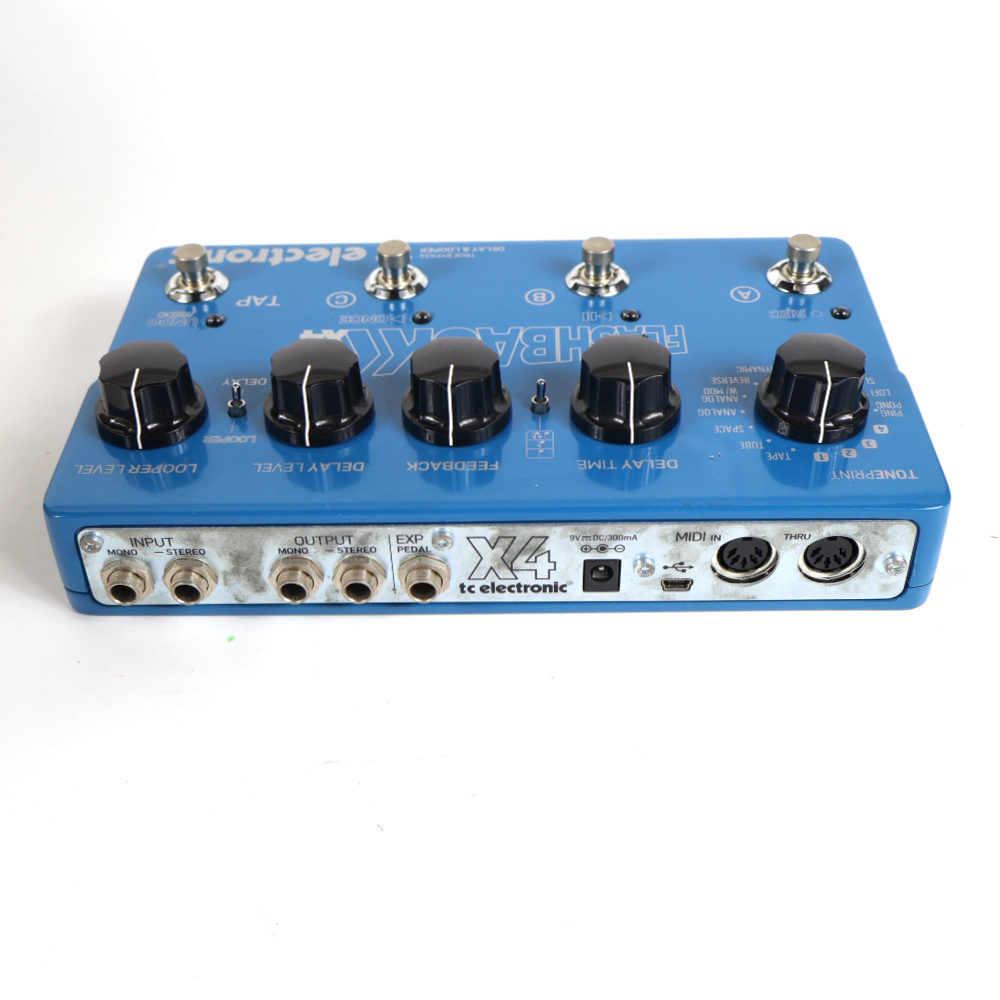 【中古】 ディレイ ルーパー エフェクター tc electronic Flashback X4 Delay ＆ Looper ギターエフェクター リア画像
