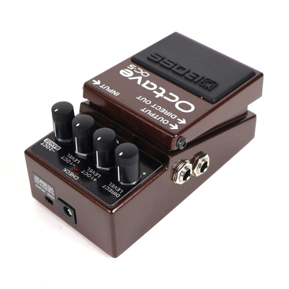 【中古】 オクターバー エフェクター BOSS OC-5 Octave ギターエフェクター オクターブ リア斜めアングル画像