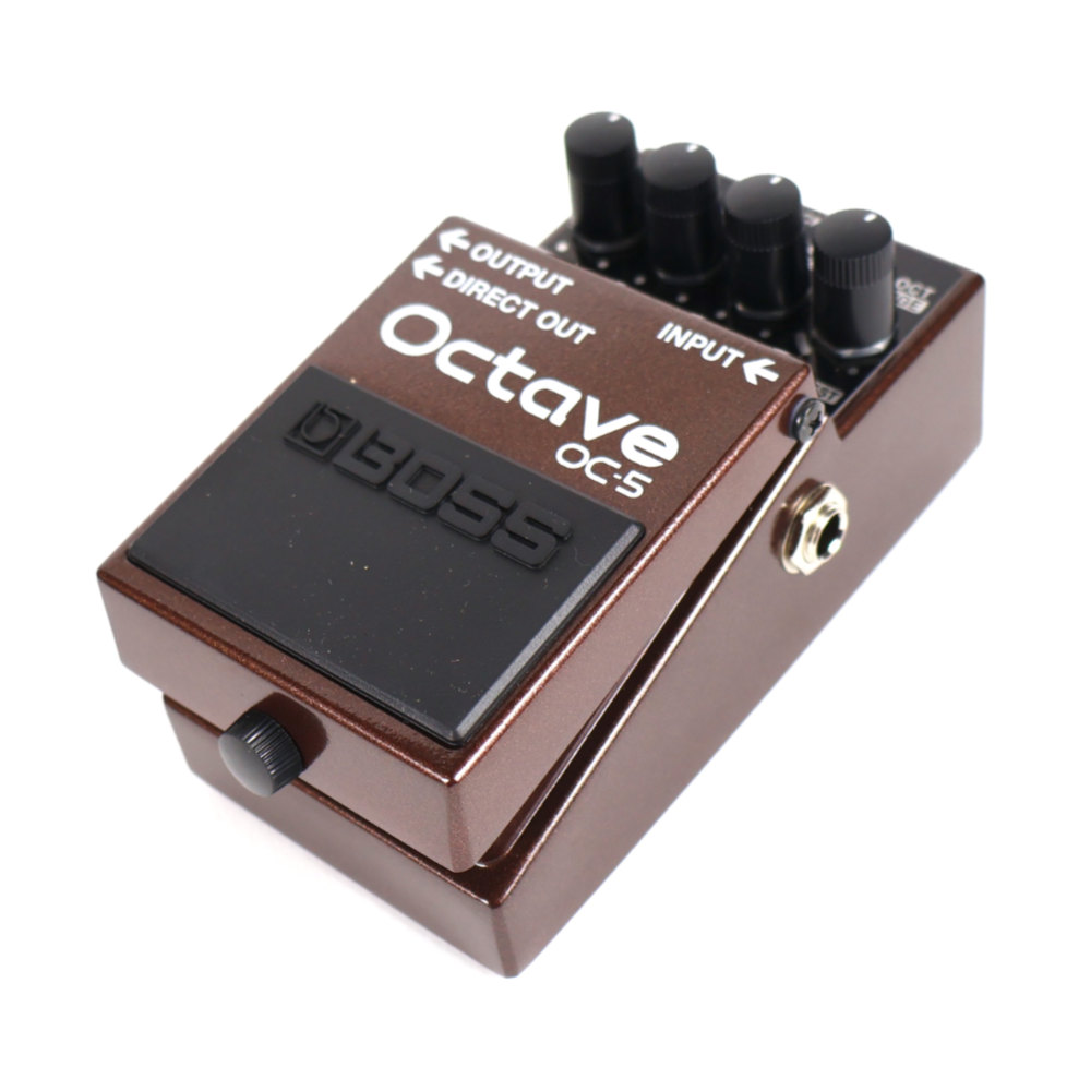 【中古】 オクターバー エフェクター BOSS OC-5 Octave ギターエフェクター オクターブ 斜めアングル画像