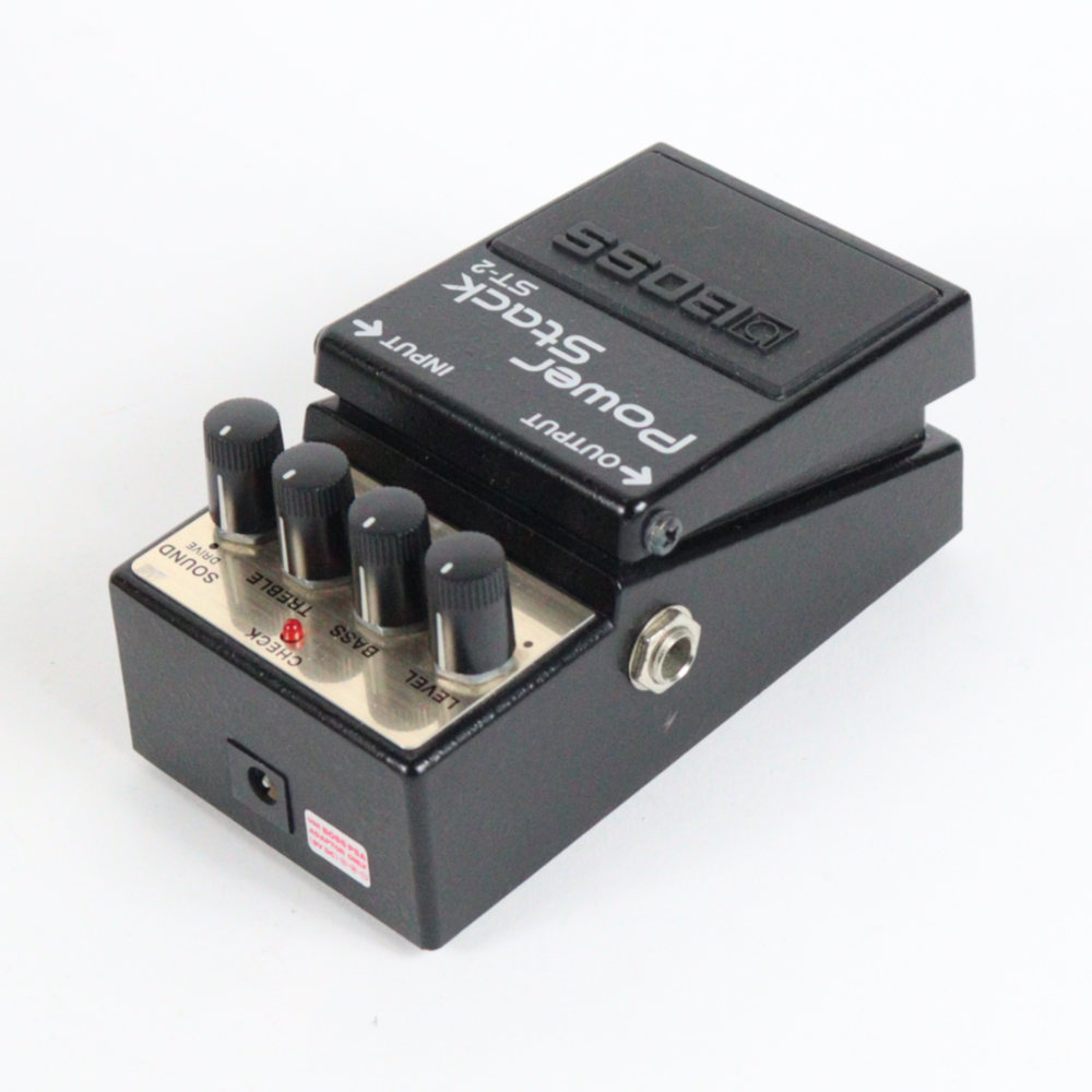 【中古】 ディストーション エフェクター BOSS ST-2 Power Stack ギターエフェクター リア斜めアングル画像