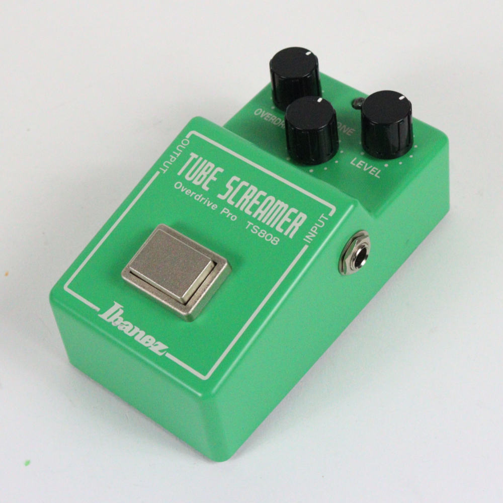 【中古】 チューブスクリーマー アイバニーズ IBANEZ TS808 TUBE SCREAMER オーバードライブ ギターエフェクター 斜めアングル画像